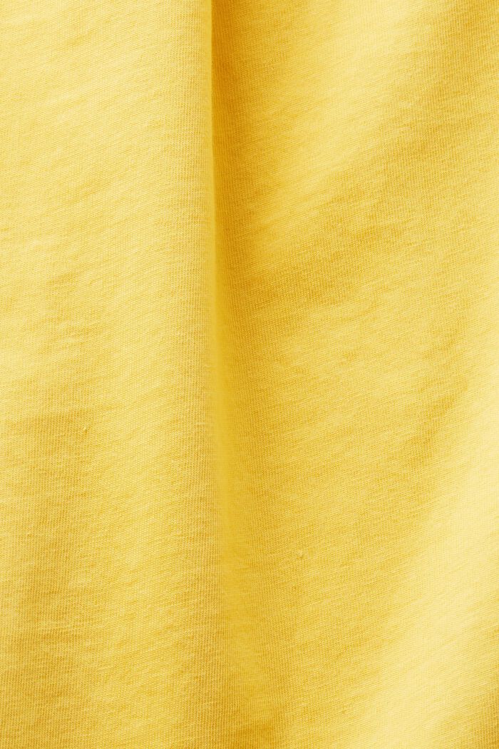 Tričko se špičatým výstřihem, SUNFLOWER YELLOW, detail image number 4