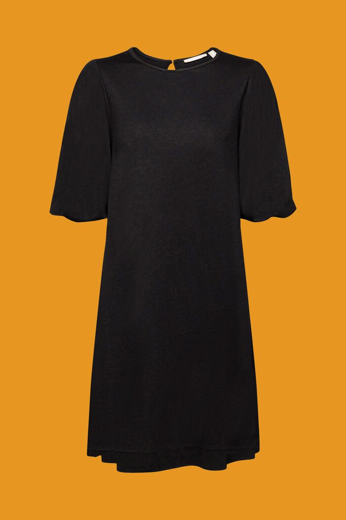 Mini šaty s objemnými rukávy, BLACK, detail image number 6