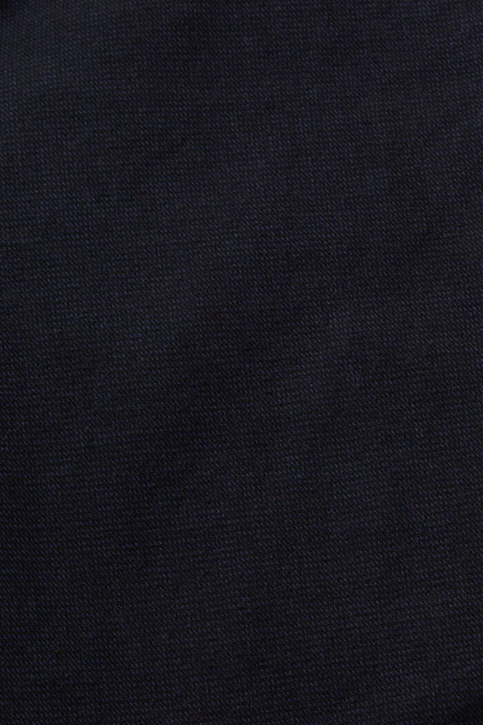 Chino kalhoty z počesané tkaniny a slim střihem, NAVY, detail image number 5
