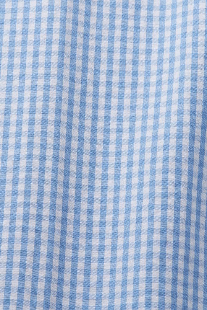 Propínací košile s kárem vichy, 100% bavlna, BRIGHT BLUE, detail image number 4