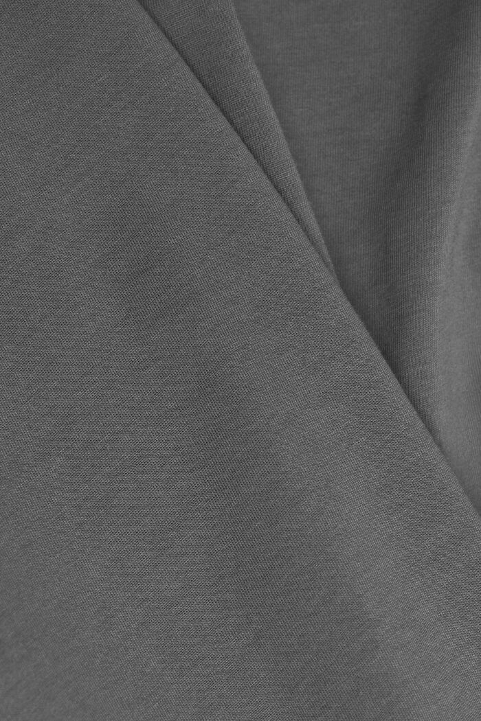 Žerzejové tričko, 100 % bavlna, DARK GREY, detail image number 5