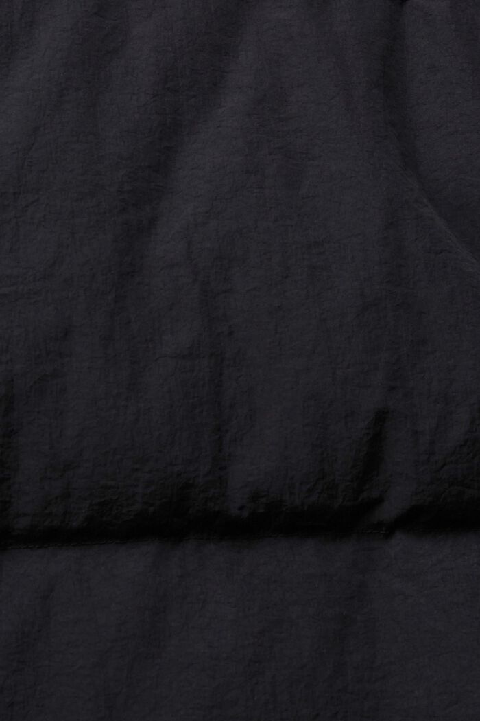 Prošívaný kabát z recyklované výplně z prachového peří, BLACK, detail image number 4