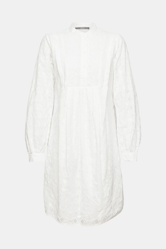 Šaty s výšivkou, OFF WHITE, detail image number 4