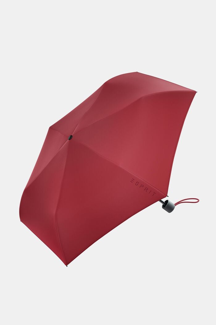 Červený skládací deštník s natištěným logem, FLAG RED, detail image number 0