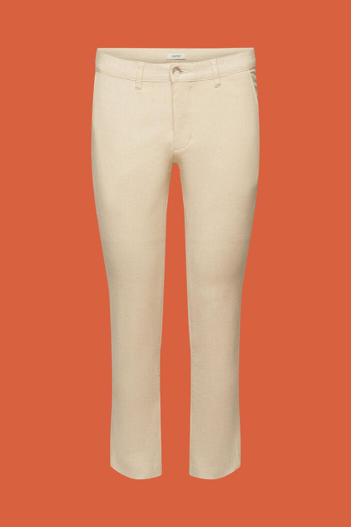 Letní kalhoty chino, LIGHT BEIGE, detail image number 6