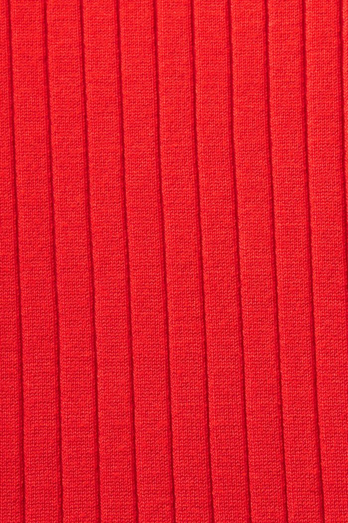 Plisované šaty z žebrovaného úpletu, RED, detail image number 6