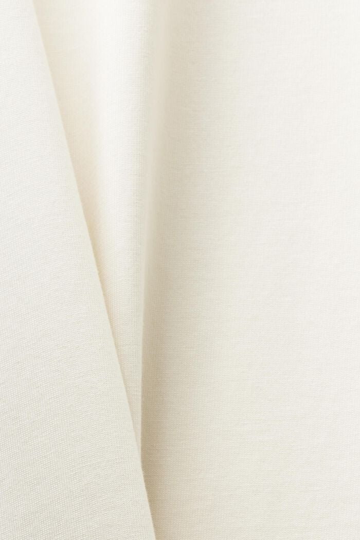 Tričkové maxi šaty z bavlny pima, CREAM BEIGE, detail image number 4