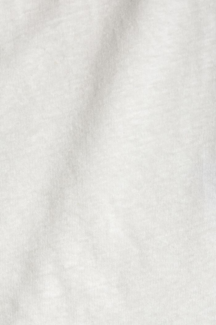 Se lnem: tričko se špičatým výstřihem, OFF WHITE, detail image number 3