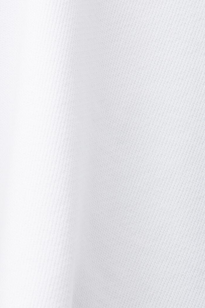 Zkrácená mikina s kapucí, 100 % bavlna, WHITE, detail image number 5