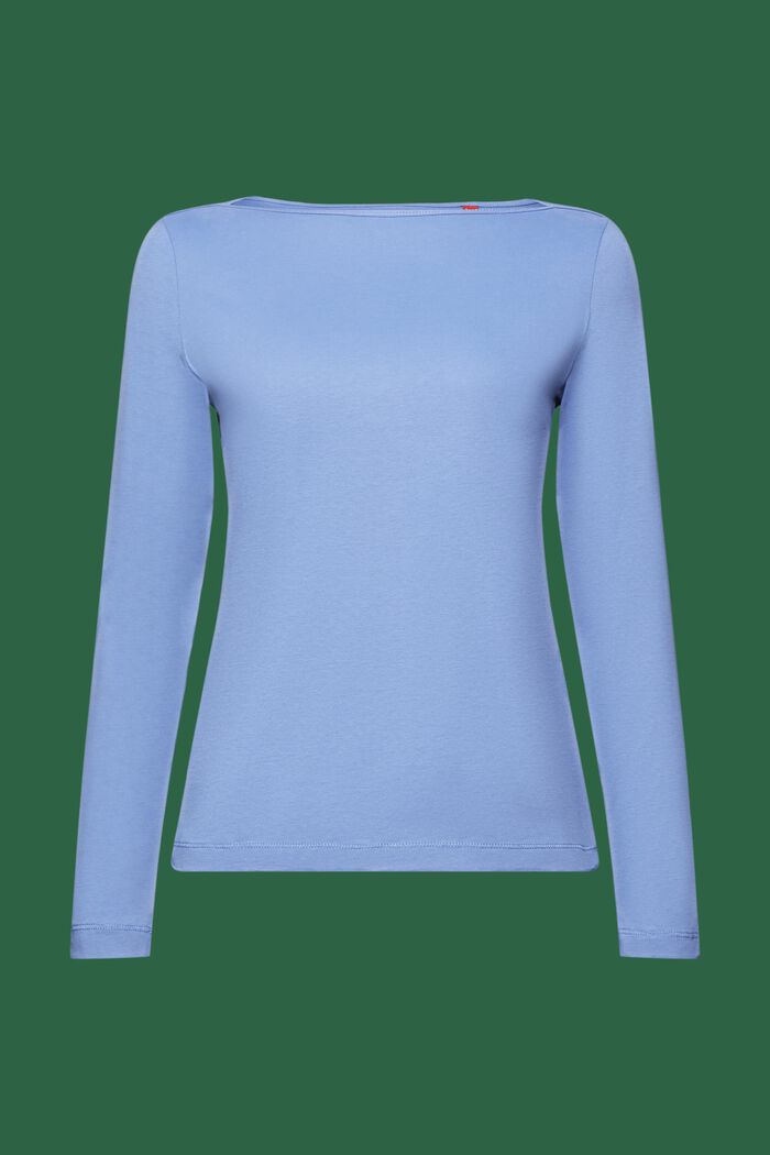 Tričko s dlouhými rukávy, bio bavlna, BLUE LAVENDER, detail image number 5