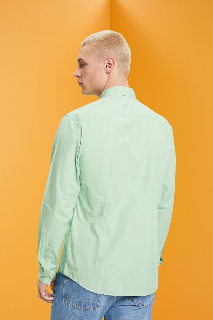 Košile Slim Fit z udržitelné bavlny, PASTEL GREEN, detail image number 3