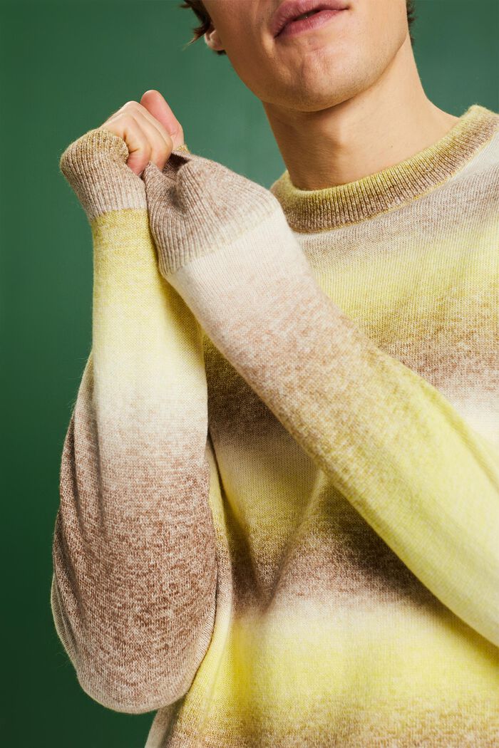 Pruhovaný pulovr, kulatý výstřih a přechod barev, BARK, detail image number 3