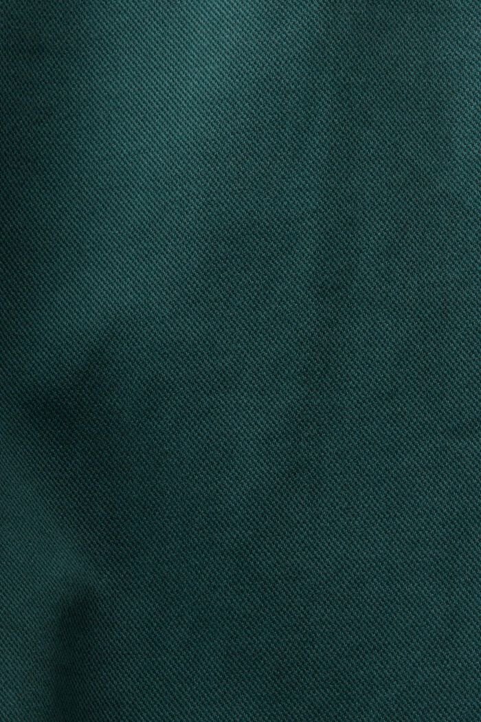Kalhoty chino širokého střihu s vysokým pasem, EMERALD GREEN, detail image number 6