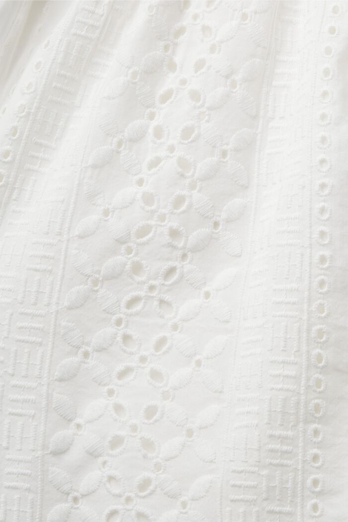 Vyšívané šortky, LENZING™ ECOVERO™, WHITE, detail image number 6