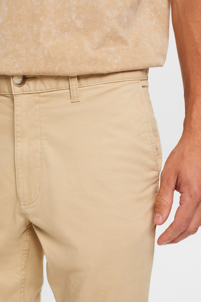 Kalhoty chino s úzkými nohavicemi, SAND, detail image number 2