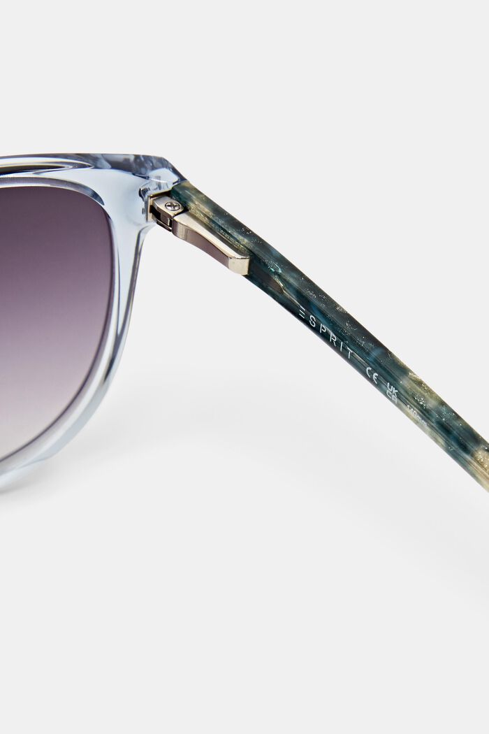 Gradietní sluneční brýle s hranatou obrubou, BLUE, detail image number 3