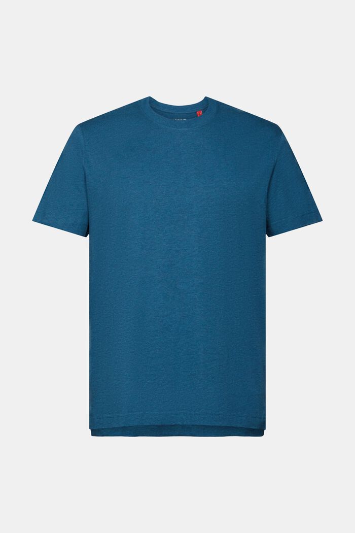Tričko s kulatým výstřihem ke krku, 100% bavlna, GREY BLUE, detail image number 5