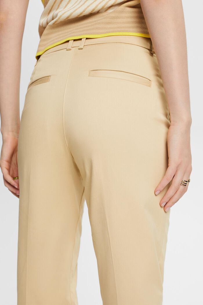 Kalhoty Slim Fit s vysokým pasem, SAND, detail image number 2