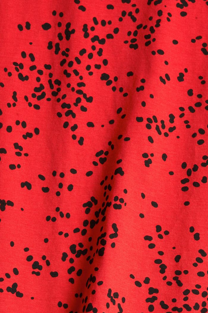 Triko s potiskem, 100% bavlna, RED, detail image number 1