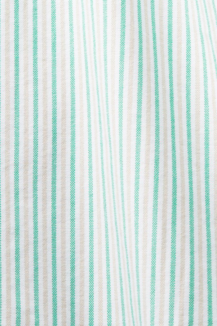 Bavlněná oversize košile s proužky, GREEN, detail image number 6