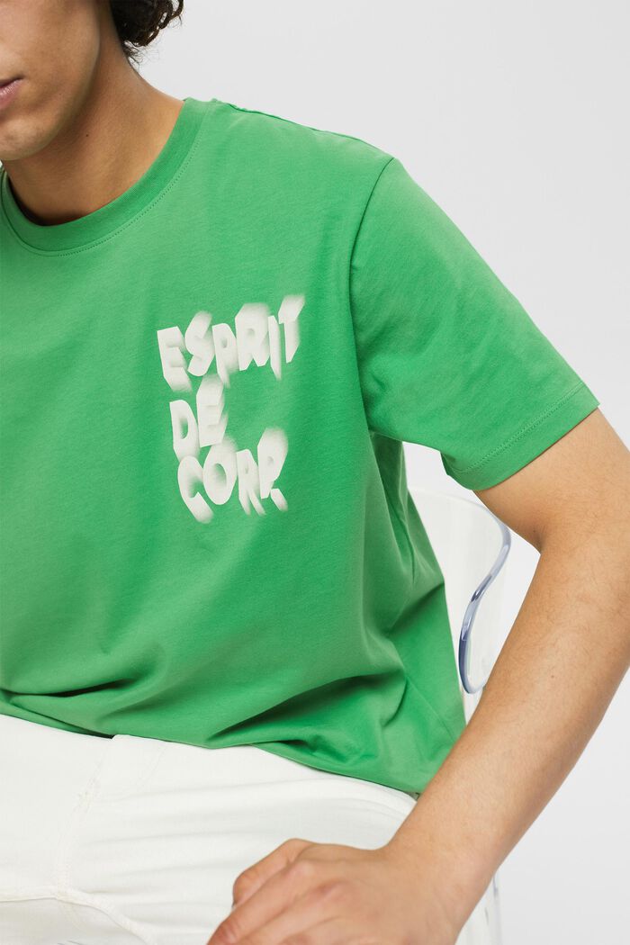 Žerzejové tričko s potiskem, GREEN, detail image number 2