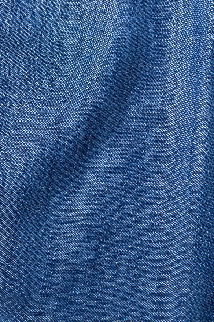 Z materiálu TENCEL™: midi sukně z imitace džínoviny, BLUE MEDIUM WASHED, detail image number 5
