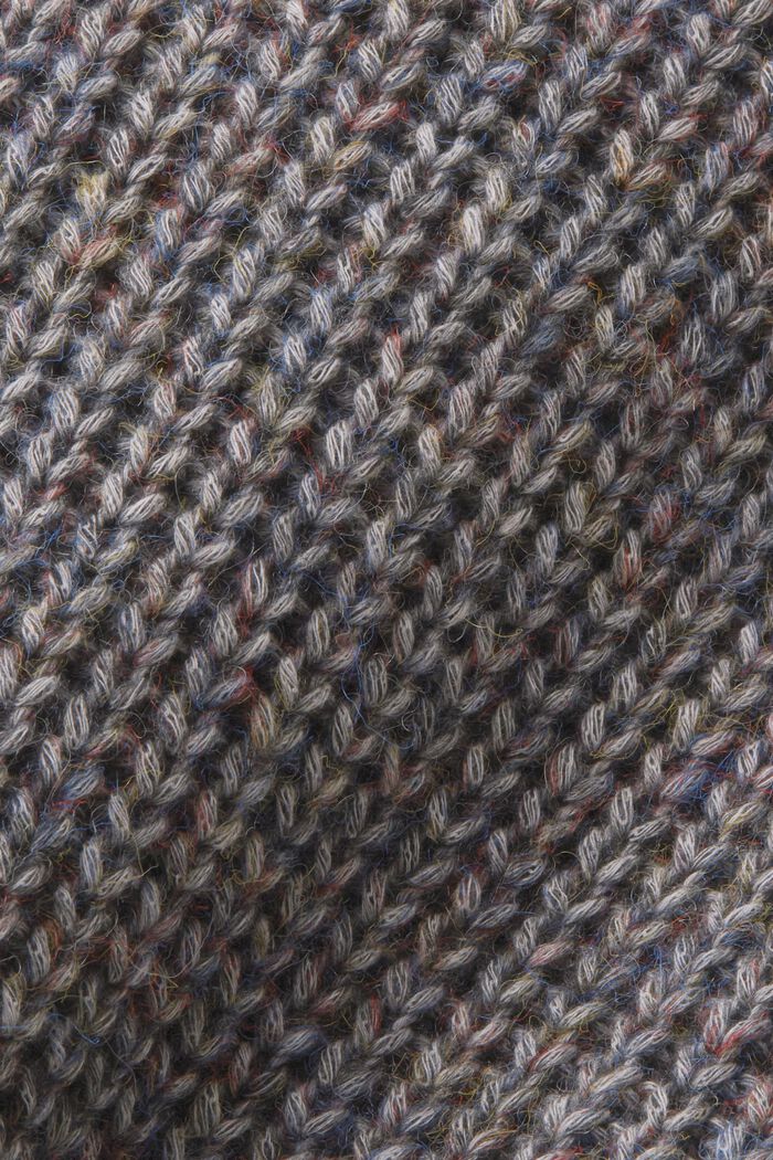 Pulovr z žebrové pleteniny, bez rukávů, DARK GREY, detail image number 5