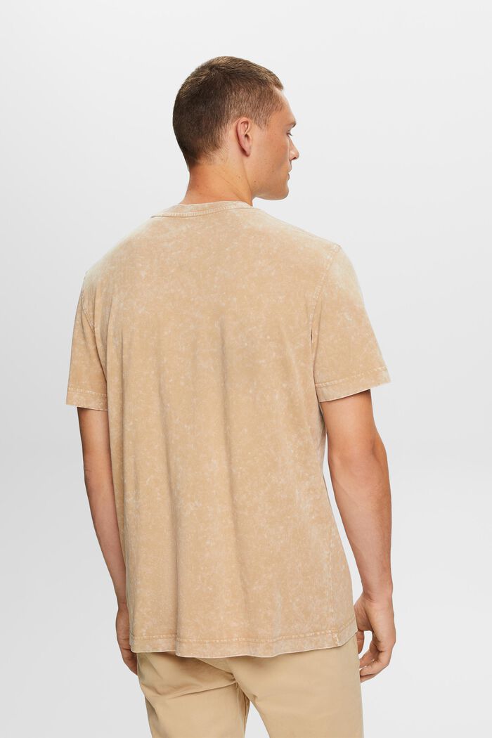 Tričko prané s pemzou, 100% bavlna, BEIGE, detail image number 3