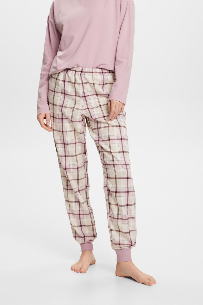 Pyžamová souprava s dlouhými rukávy i nohavicemi, SAND, detail image number 0