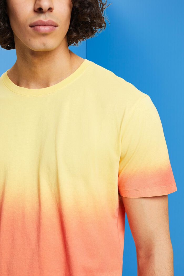 Dvoubarevné tričko s přechodem barev, LIGHT YELLOW, detail image number 2