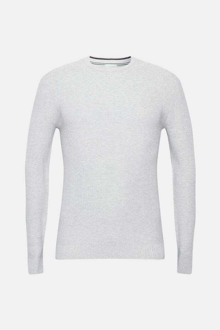 Piké svetr, 100% bavlna, LIGHT GREY, detail image number 0