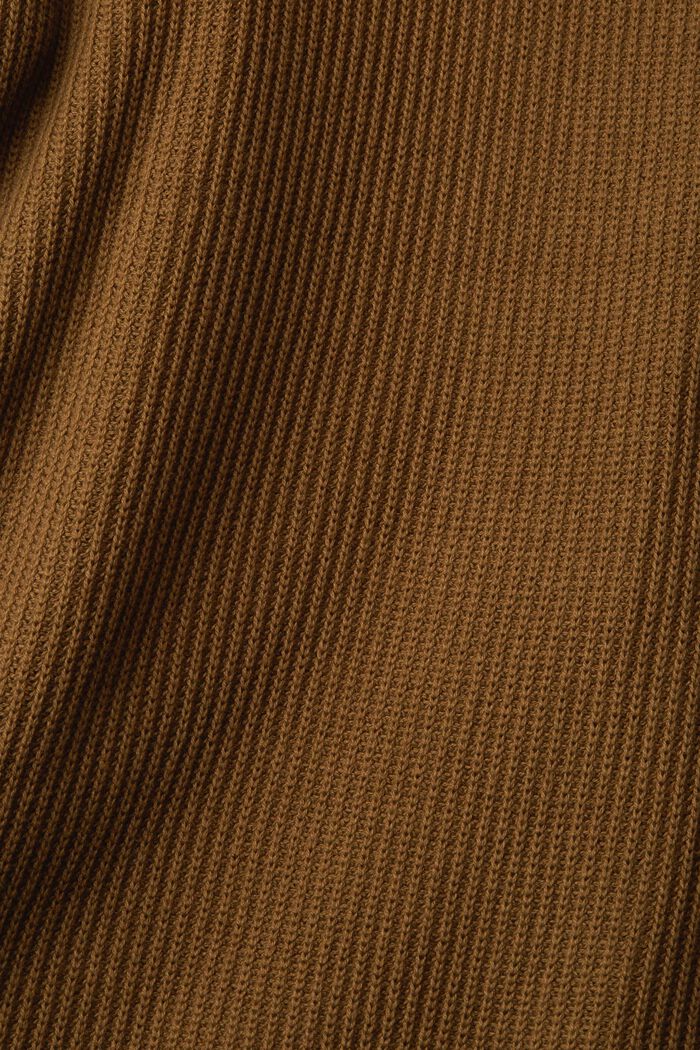 Žebrovaný kardigan ze 100% bavlny, KHAKI GREEN, detail image number 5