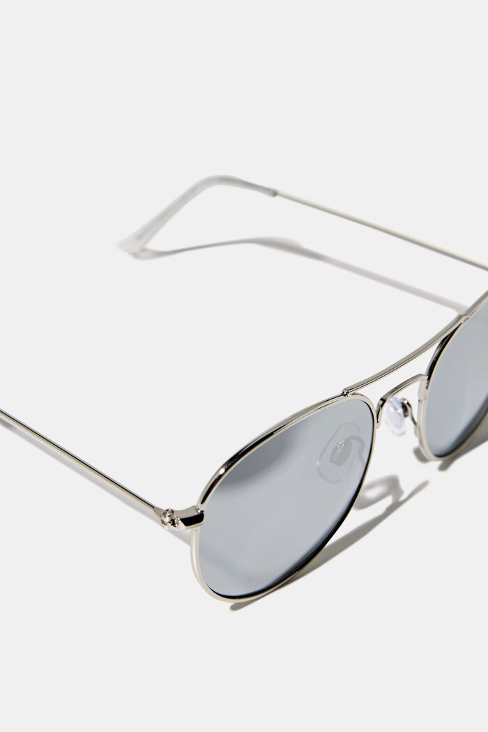Kulaté sluneční brýle s kovovým rámem, SILVER, detail image number 1