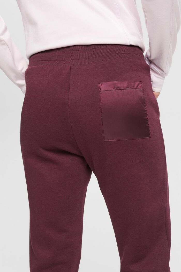 Teplákové kalhoty s kapsou na nohavicích, BORDEAUX RED, detail image number 4