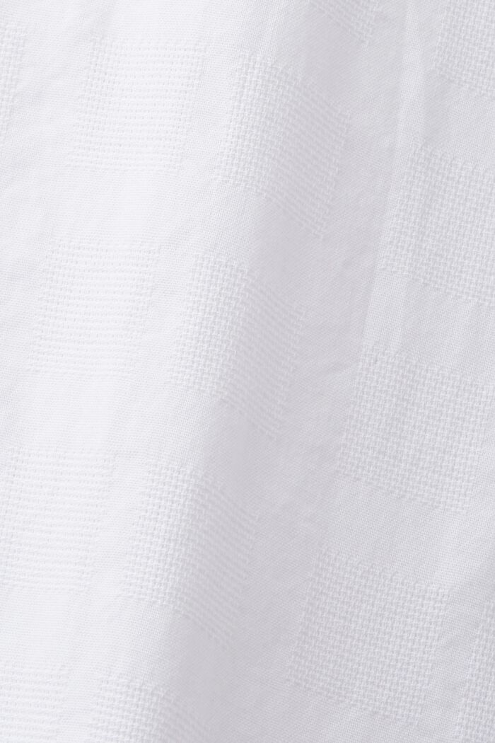 Bavlněná košile se strukturou, WHITE, detail image number 6
