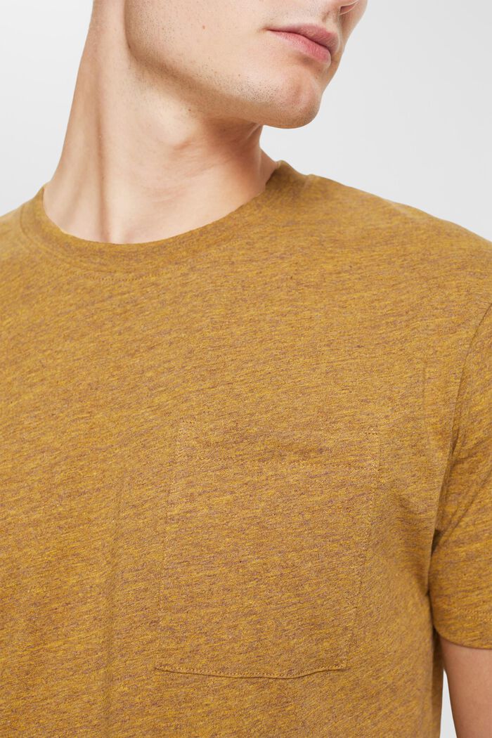 T-Shirts Slim Fit, DUSTY YELLOW, detail image number 2