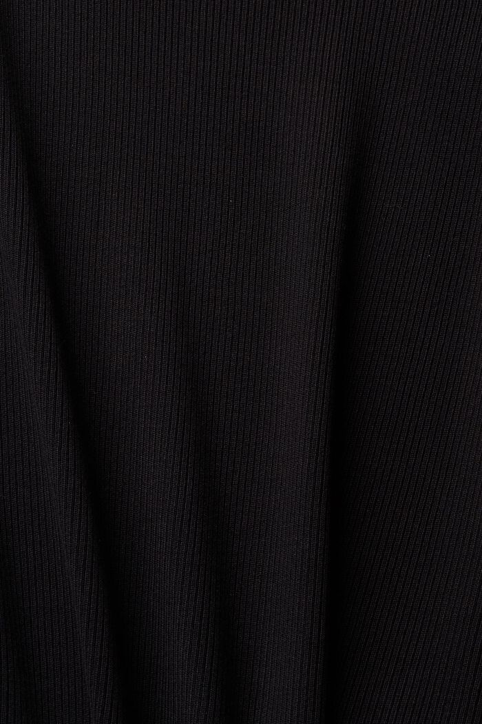 Žebrový pulovr, LENZING™ ECOVERO™, BLACK, detail image number 1