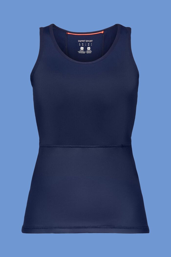 Sportovní tričko ze směsového materiálu, NAVY, detail image number 5