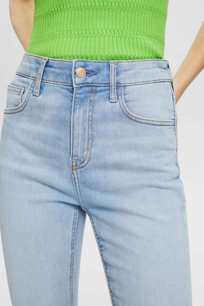Skinny džíny s vysokým pasem, BLUE BLEACHED, detail image number 4