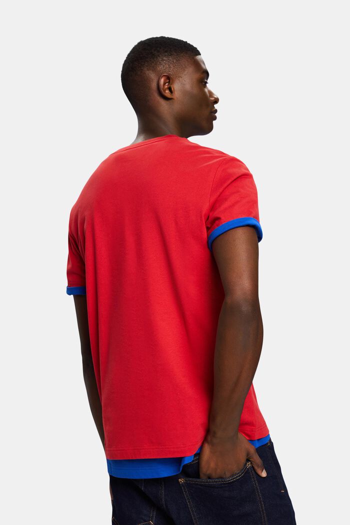 Unisex tričko s logem, DARK RED, detail image number 4