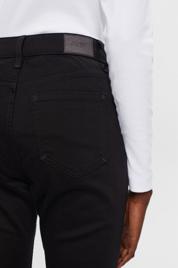 Neblednoucí skinny džíny, strečová bavlna, BLACK RINSE, detail image number 4