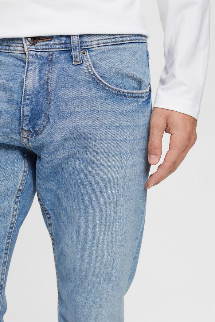 Strečové džíny s bio bavlnou, BLUE LIGHT WASHED, detail image number 2
