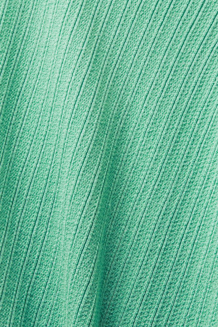Pulovr s kapucí, z žebrové pleteniny, na zip, DUSTY GREEN, detail image number 6