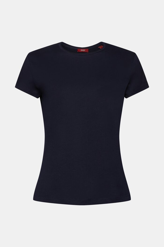 Tričko s kulatým výstřihem ke krku, 100% bavlna, NAVY, detail image number 6