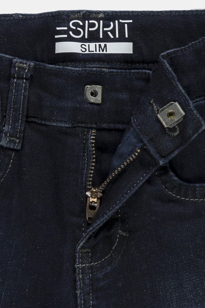 Džíny Slim Fit s nastavitelným pasem, BLUE MEDIUM WASHED, detail image number 2