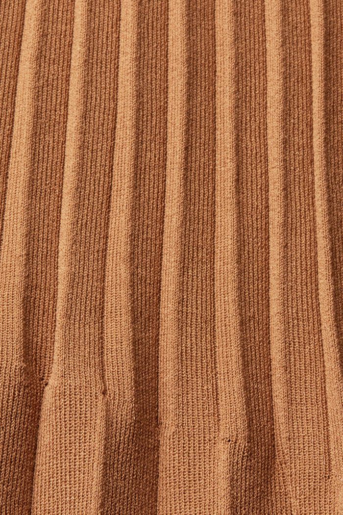 Plisovaná midi sukně, BROWN, detail image number 4