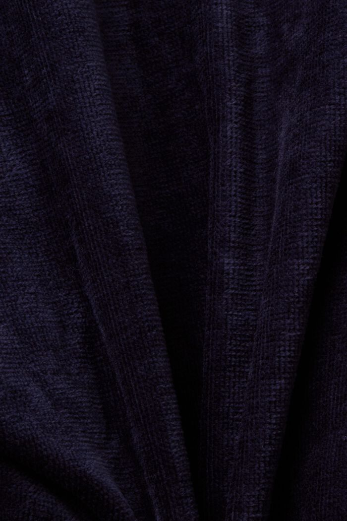 Sametový župan, 100% bavlna, NAVY BLUE, detail image number 4