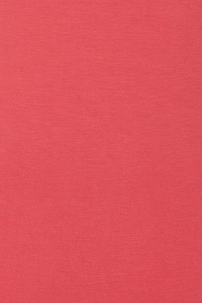 Tričko se špičatým výstřihem, LENZING™ ECOVERO™, RED, detail image number 1