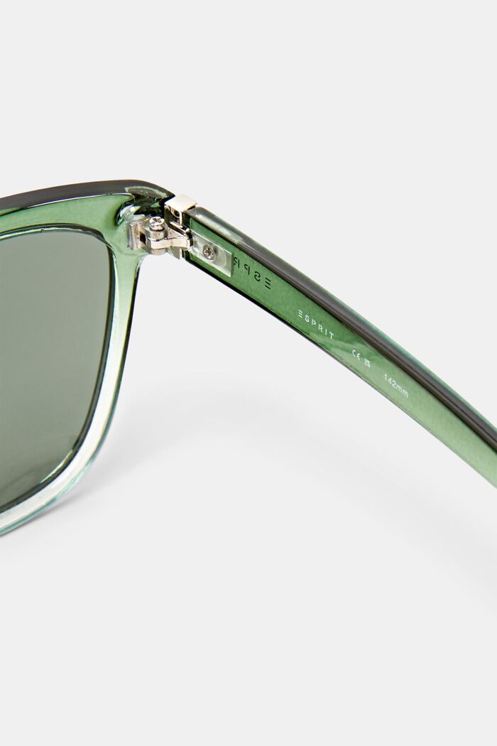 Gradientní sluneční brýle s tvarem kočičích očí, GREEN, detail image number 3