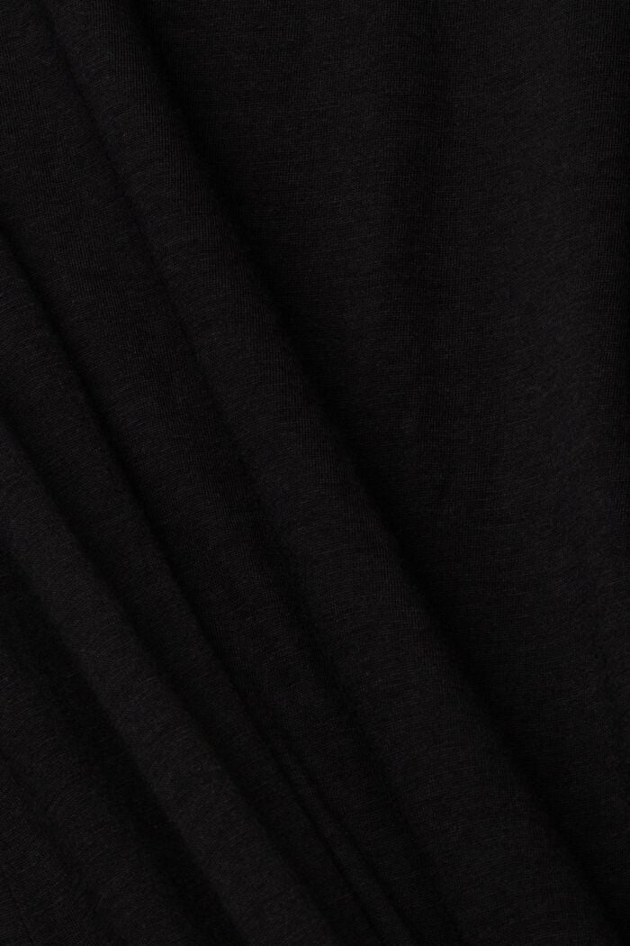 Tričko s dlouhým rukávem a stojáčkem, BLACK, overview